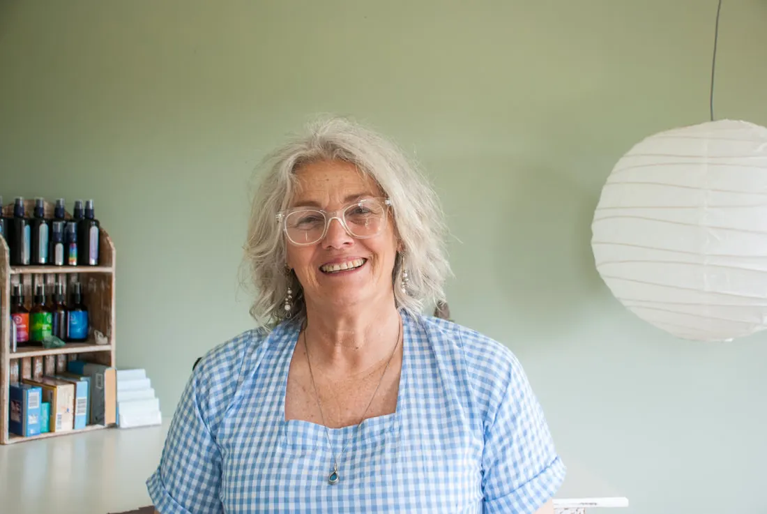 Jacky Abbott in her healing studio